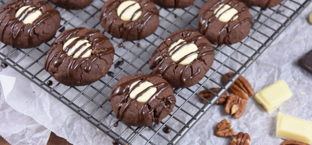 Double Chocolate Pekan Cookies Rezept by ninakocht.de